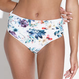 Fleur Chara Bikini Pant - White Floral - Simply Beach UK