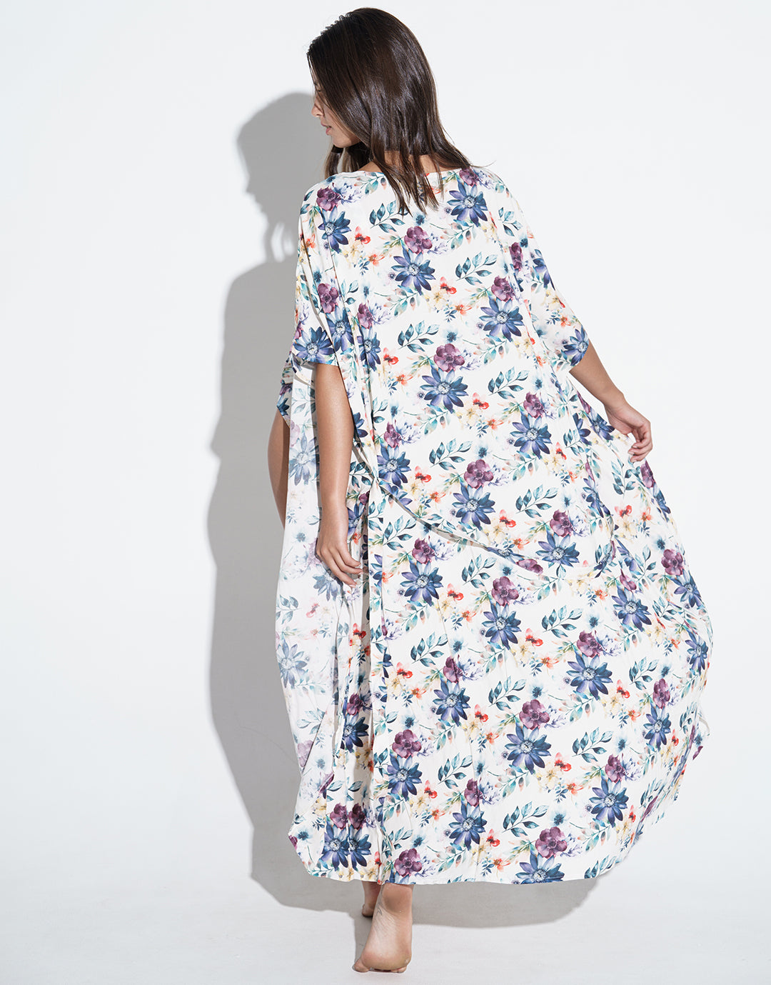 Fleur Sifnos Dress - White Floral - Simply Beach UK
