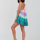 Popsicle Halter Mini Dress - Pastels - Simply Beach UK