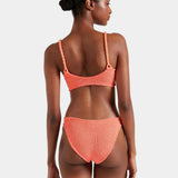Phoebe Bikini Set - Metallic Coral