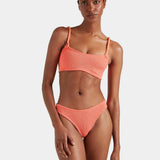 Phoebe Bikini Set - Metallic Coral