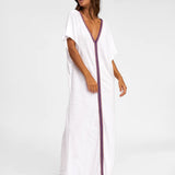 Pima Abaya Dress - White
