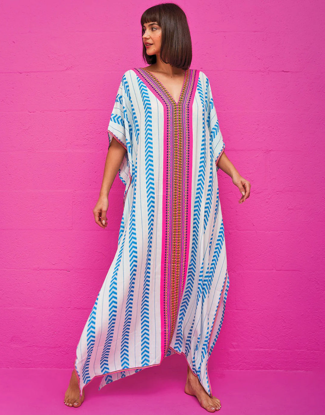 Indian Thobe Kaftan - Blue - Simply Beach UK