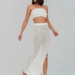 Puka Shell Crochet Top - Ecru - Simply Beach UK