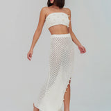 Puka Shell Crochet Top - Ecru - Simply Beach UK