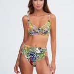 Palm Maxi Adjustable Bikini Pant - Multi - Simply Beach UK