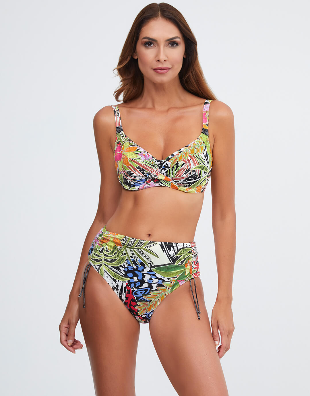 Palm Underwired Bikini Top - Multi - Simply Beach UK