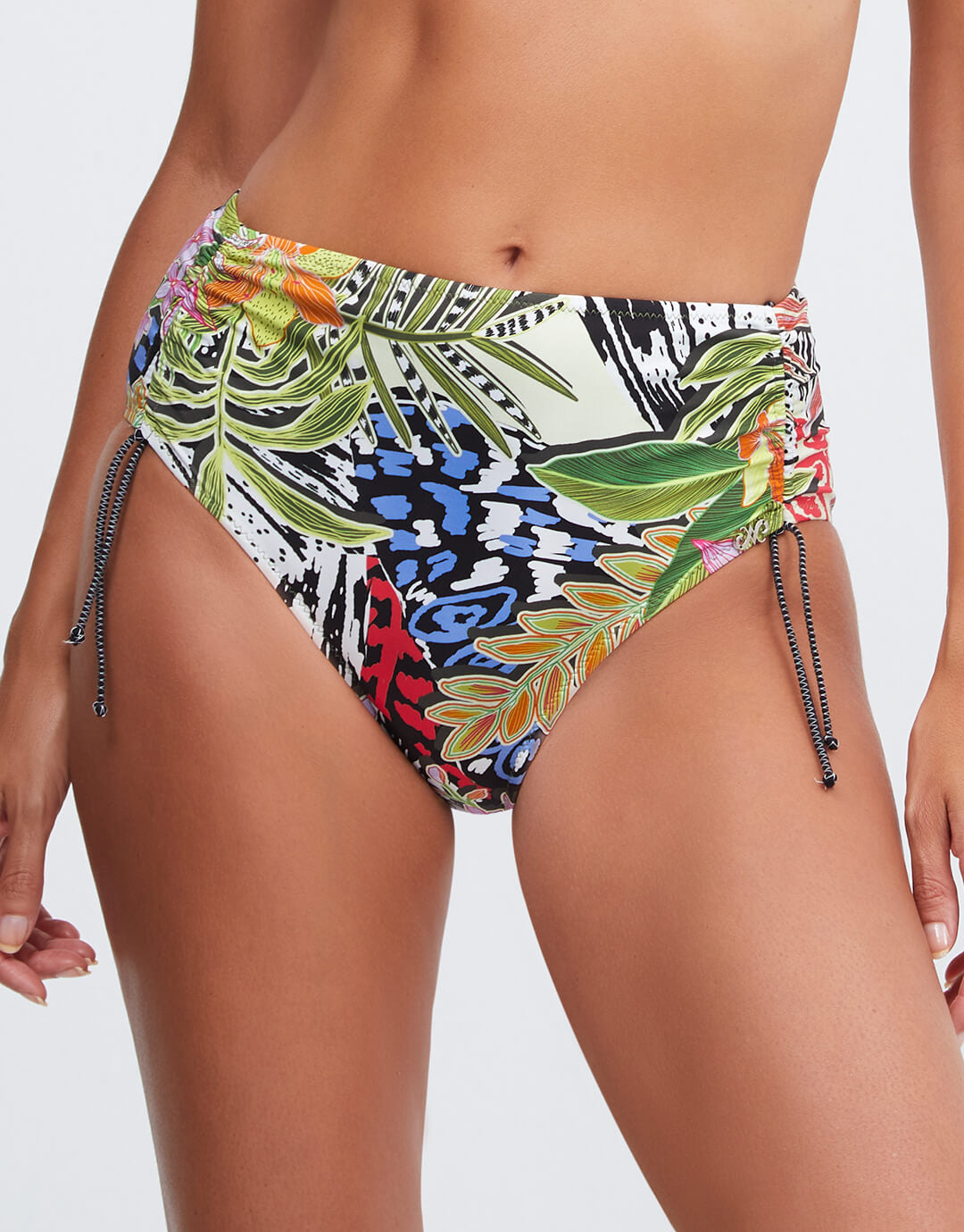 Palm Maxi Adjustable Bikini Pant - Multi - Simply Beach UK