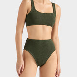 Patricia Bikini Set - Metallic Khaki
