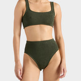 Patricia Bikini Set - Metallic Khaki