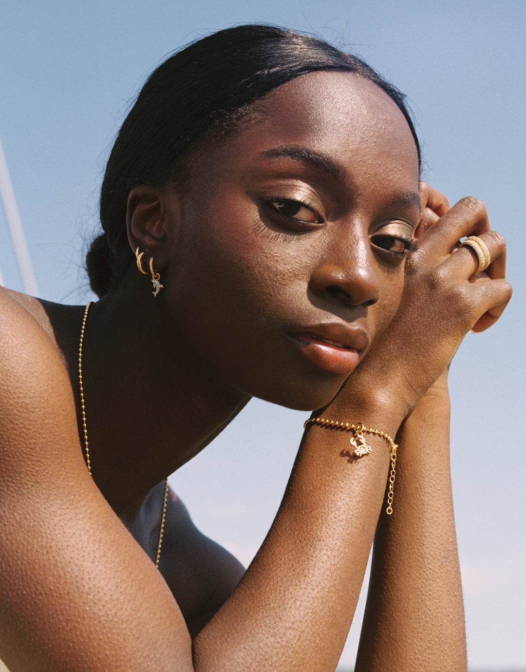 Gold Bullet Necklace - 55-60cm - Simply Beach UK