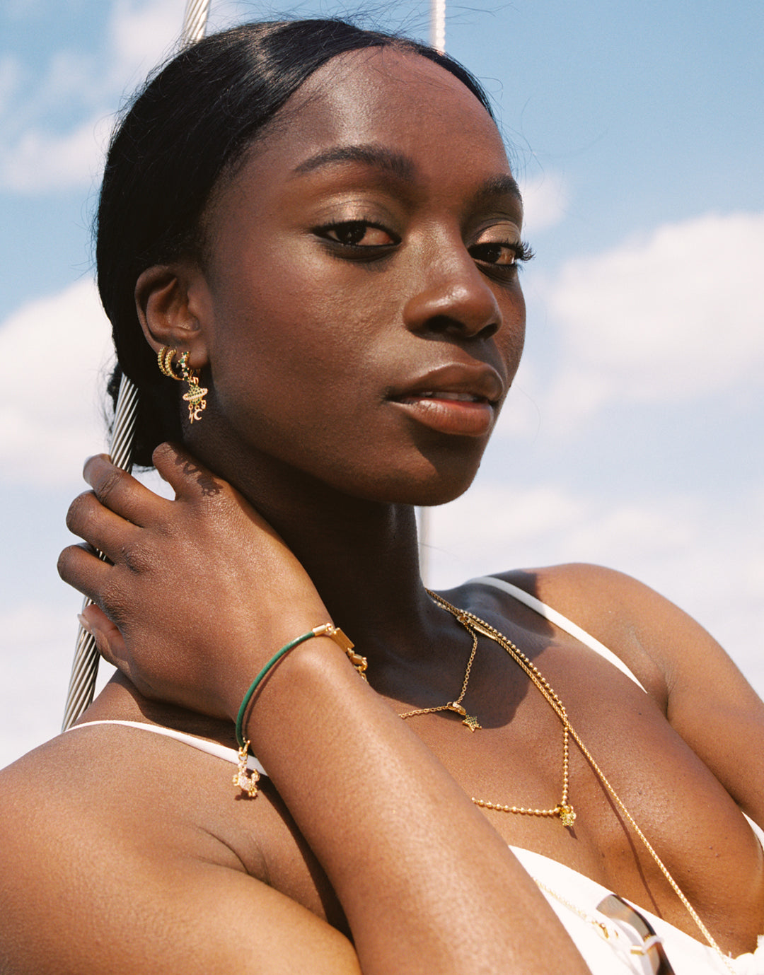 Gold Bullet Necklace - 55-60cm - Simply Beach UK