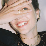 White Slim Hoop Earrings - Large - Simply Beach UK