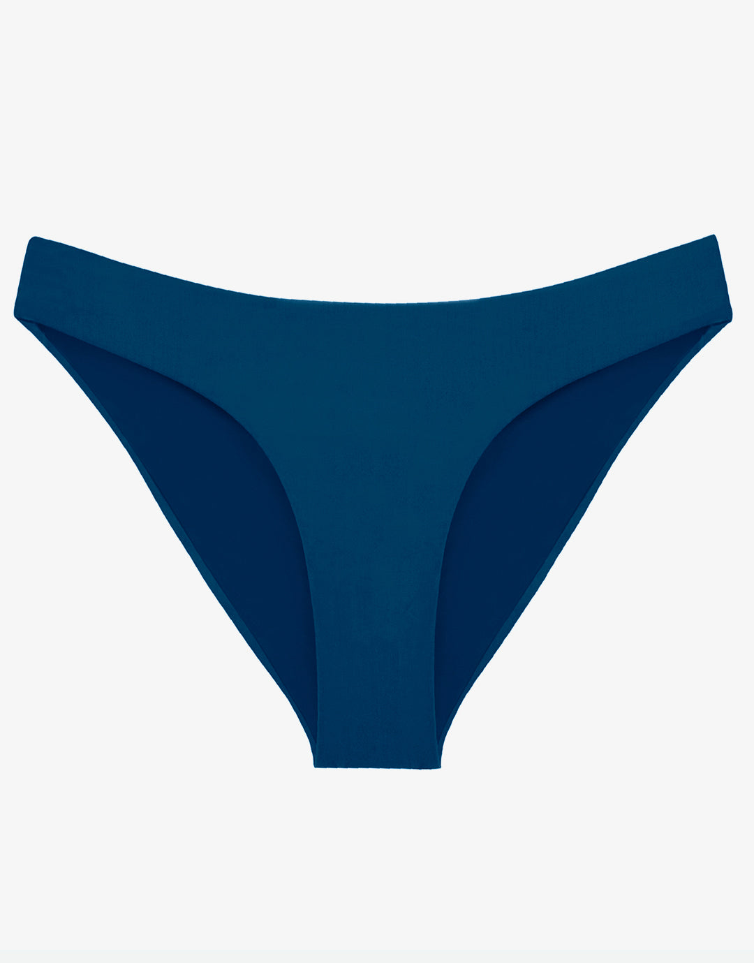 Island Blue Basic Ruched Full Bikini Pant - Blue - Simply Beach UK