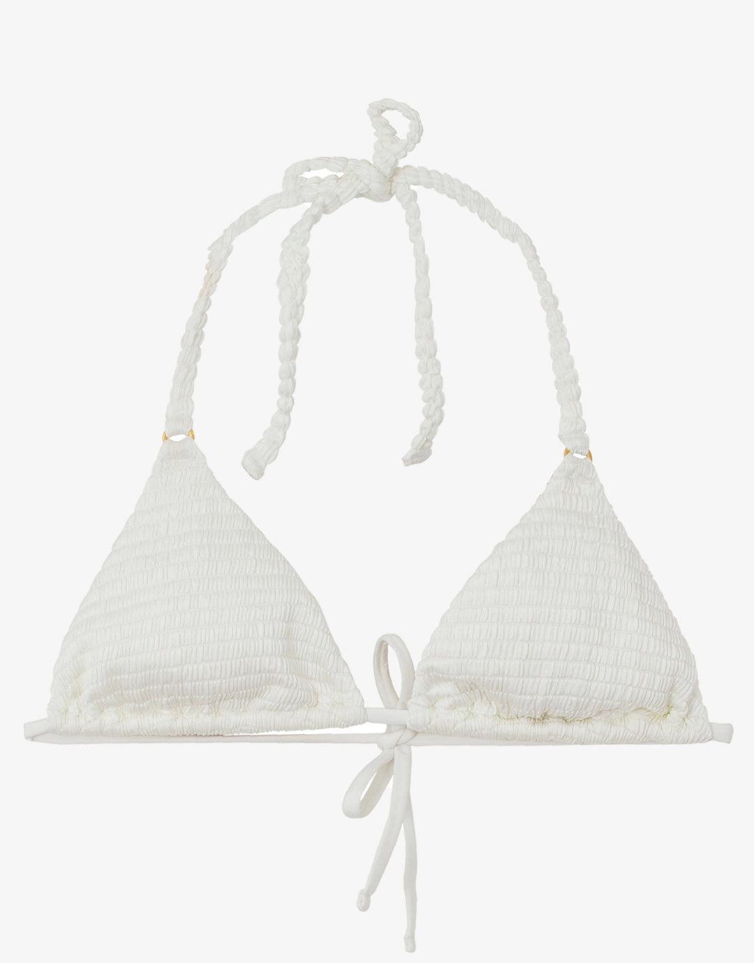 Pure Detail Tri Bikini Top - White - Simply Beach UK