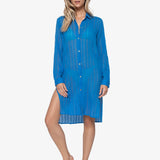 Island Blue Shea Beach Shirt - Blue - Simply Beach UK