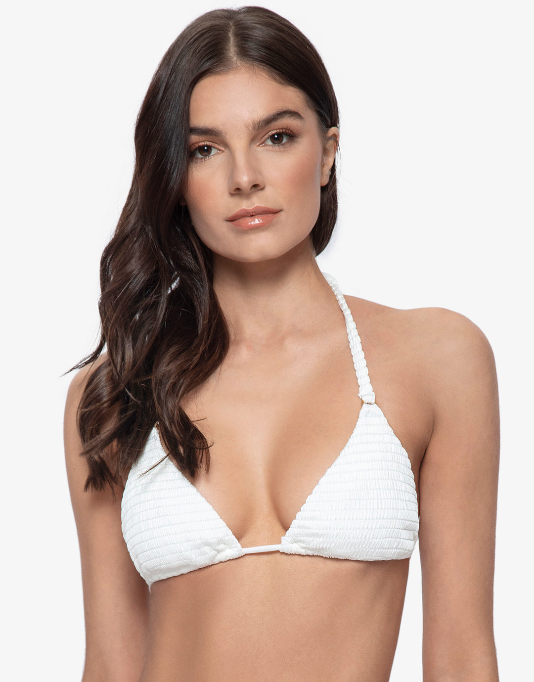 Pure Detail Tri Bikini Top - White - Simply Beach UK