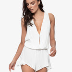 Anne-Marie Romper - White - Simply Beach UK