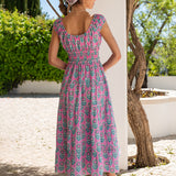 Pink City Prints Rah Rah Dress - Lilac Buta - Simply Beach UK