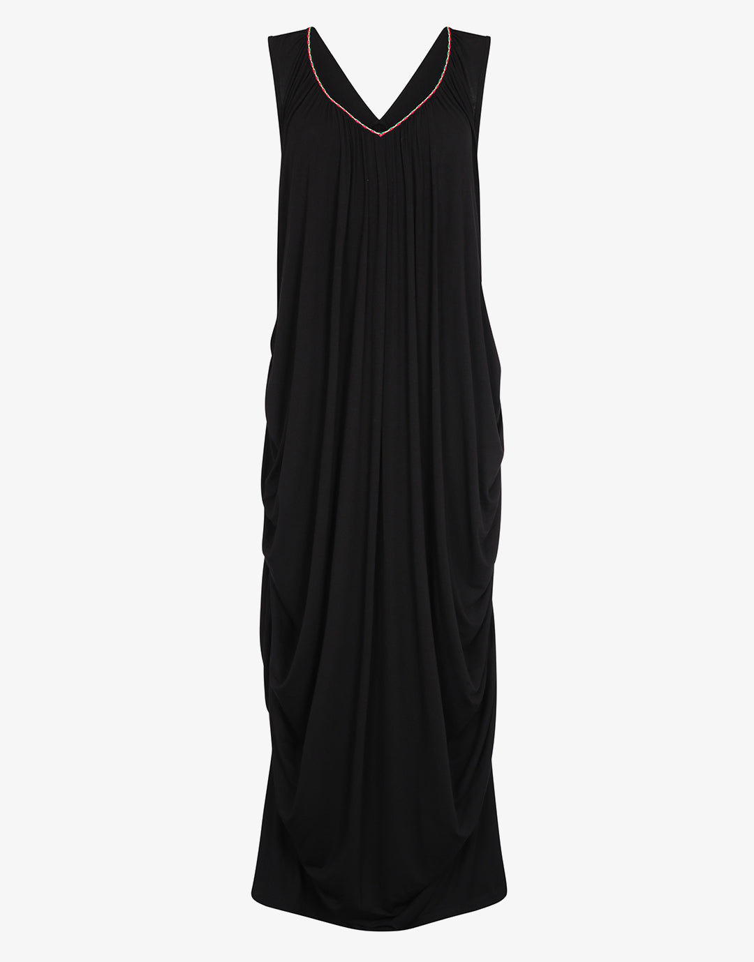 Lee Draped Dress - Black - Simply Beach UK