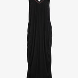 Lee Draped Dress - Black - Simply Beach UK