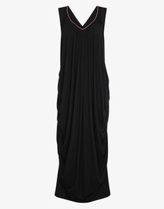Lee Draped Dress - Black - Simply Beach UK