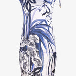 Blue Palm Dress - Blue and White - Simply Beach UK