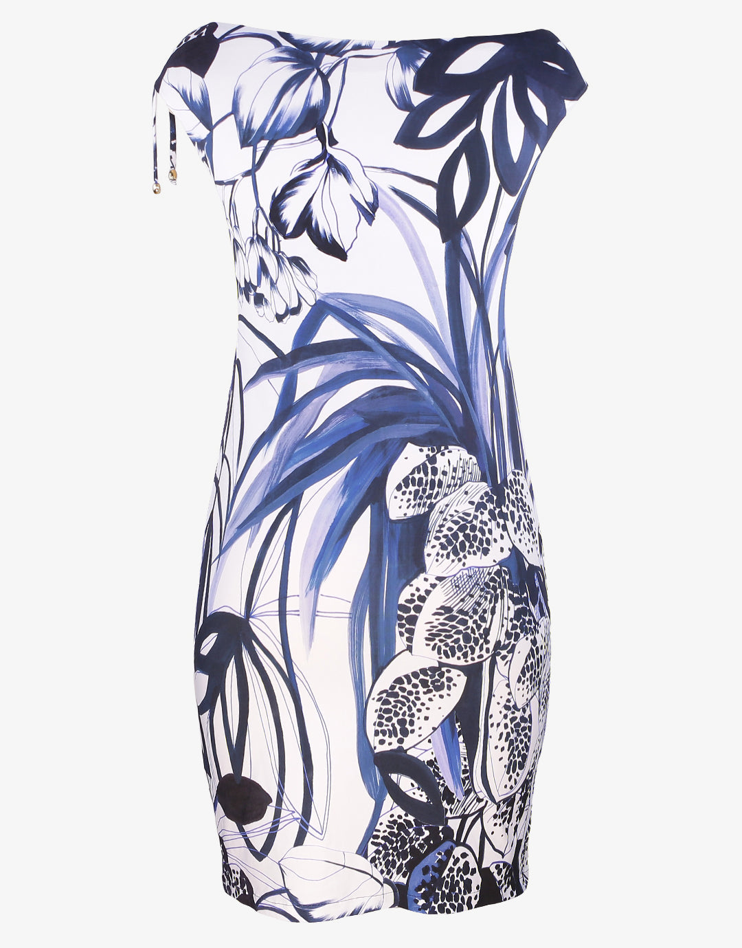 Blue Palm Dress - Blue and White - Simply Beach UK