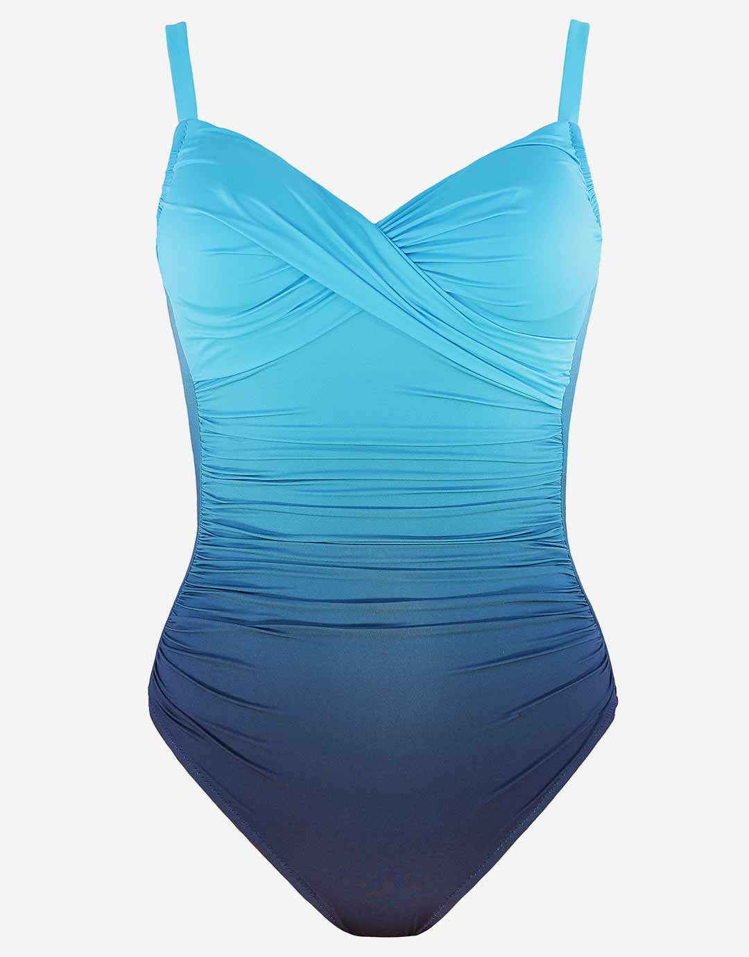 Brasil Underwire Wrap Swimsuit - Blue Ombre - Simply Beach UK