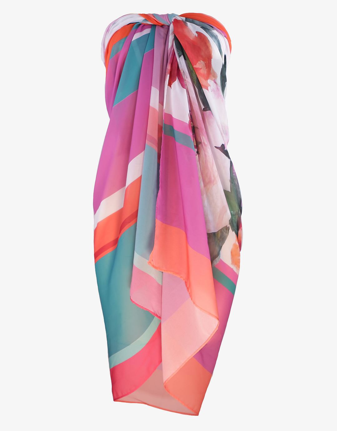 Melania Sarong -  Floral Multi - Simply Beach UK