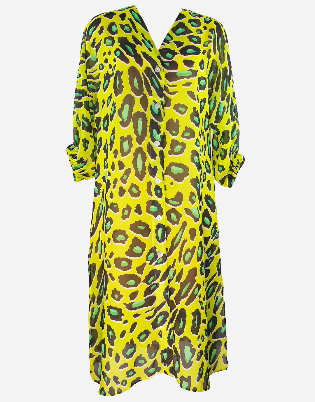 Syrah Midi Beach Shirt - Yellow - Simply Beach UK