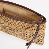 Raffia Mini Pochette Beach Bag - Sand