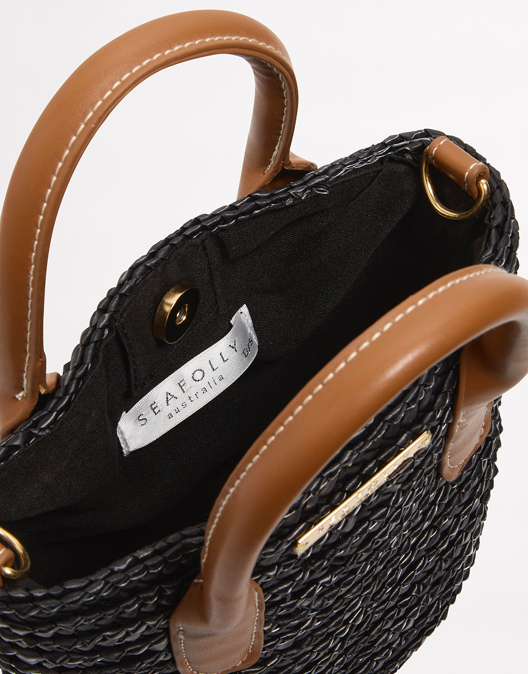 Micro Tote Bag - Black - Simply Beach UK