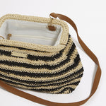 Raffia Stripe Pouch Bag - Simply Beach UK