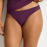 Essentials Edit Sporty Mid Bikini Pant - Claret