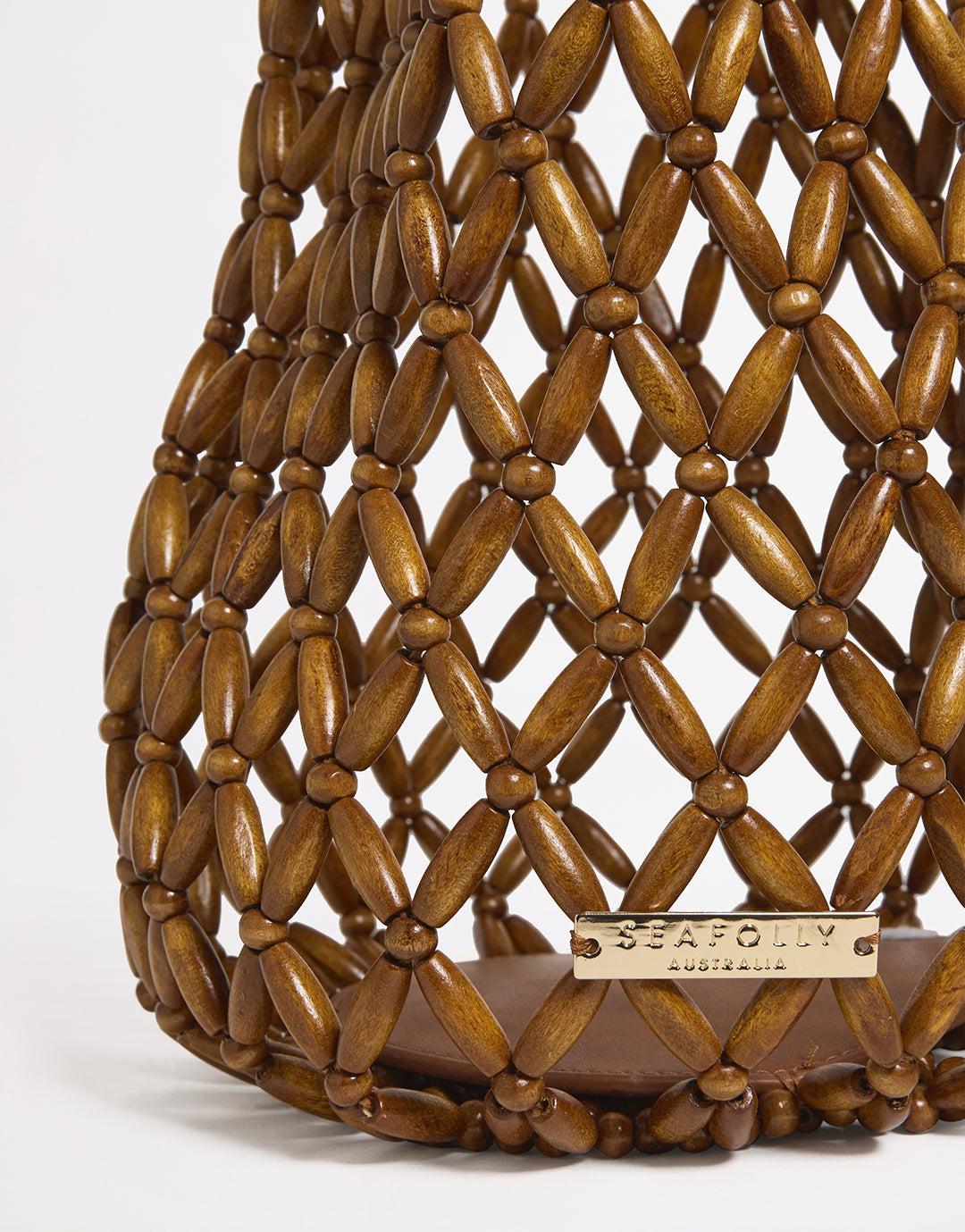 Beaded Tote Bag - Brown - Simply Beach UK