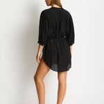 Salt Boho Shirt - Black - Simply Beach UK