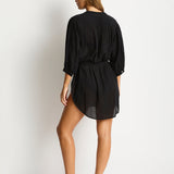 Salt Boho Shirt - Black - Simply Beach UK