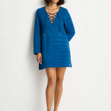 Sea Level Horizon Lace Up Dress - Arctic - Simply Beach UK