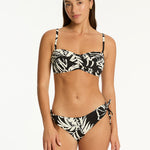 Jungle Book Twist Bandeau Bikini Top - Black - Simply Beach UK