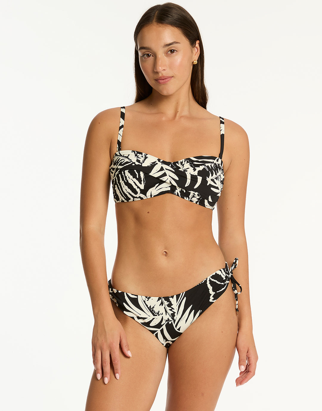 Jungle Book Tie Side Cheeky Bikini Pant - Black - Simply Beach UK