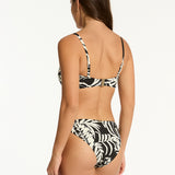 Jungle Book Twist Bandeau Bikini Top - Black - Simply Beach UK