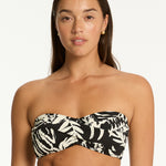 Jungle Book Twist Bandeau Bikini Top - Black - Simply Beach UK
