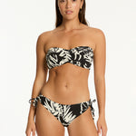 Jungle Book Twist Bandeau Bikini Top - Black - Simply Beach UK