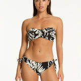 Jungle Book Twist Bandeau Bikini Top - Black - Simply Beach UK