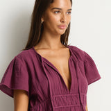 Sunset Short Daydress - Merlot