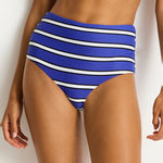 Voyage High Waist Bikini Pant - Amalfi Blue - Simply Beach UK