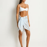 Dottie Short Sarong - Denim Blue