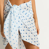Dottie Short Sarong - Denim Blue