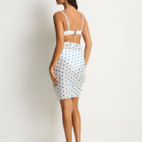 Dottie Short Sarong - Denim Blue
